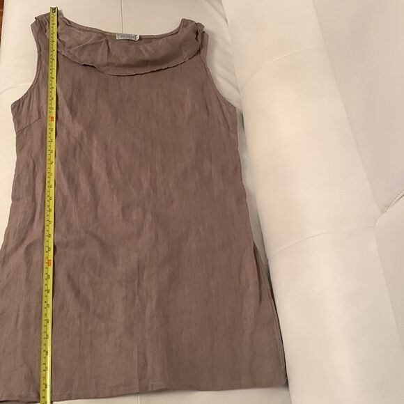 Blue Orchid Linen Dress Made in Italy Size L - Picture 4 of 8